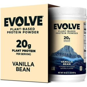Evolve Plant Based Protein Powder, Ideal Vanilla, 20g Protein, 1 Pound
